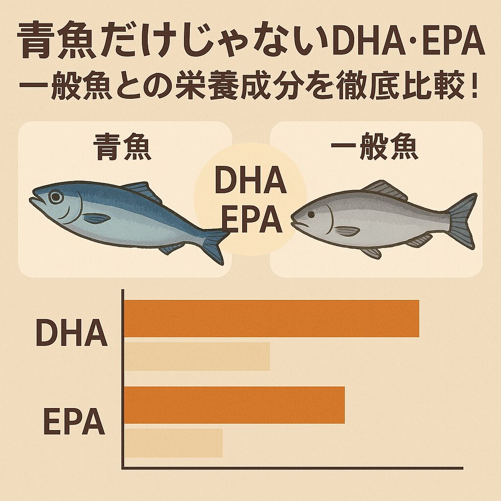 青魚だけじゃないDHA・EPA!一般魚との栄養成分を徹底比較!釣太郎