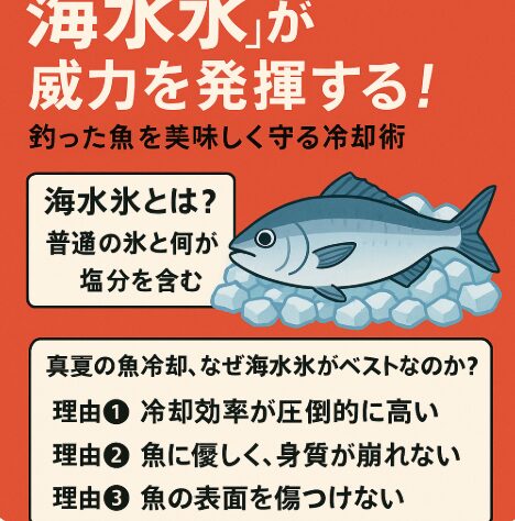 夏の釣りを制するのは「海水氷」。釣太郎