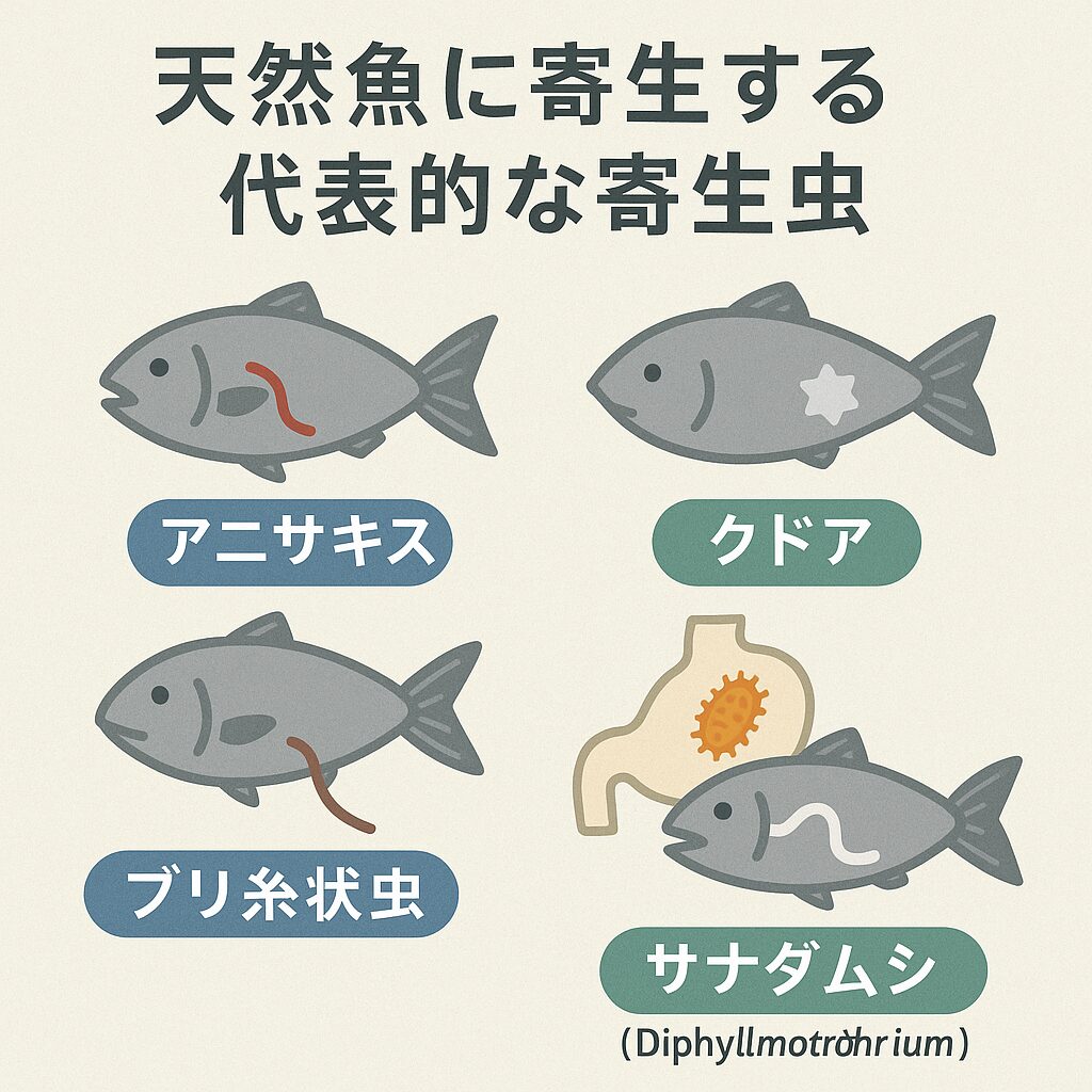 天然魚に寄生する代表的な寄生虫と対策方法解説。釣太郎