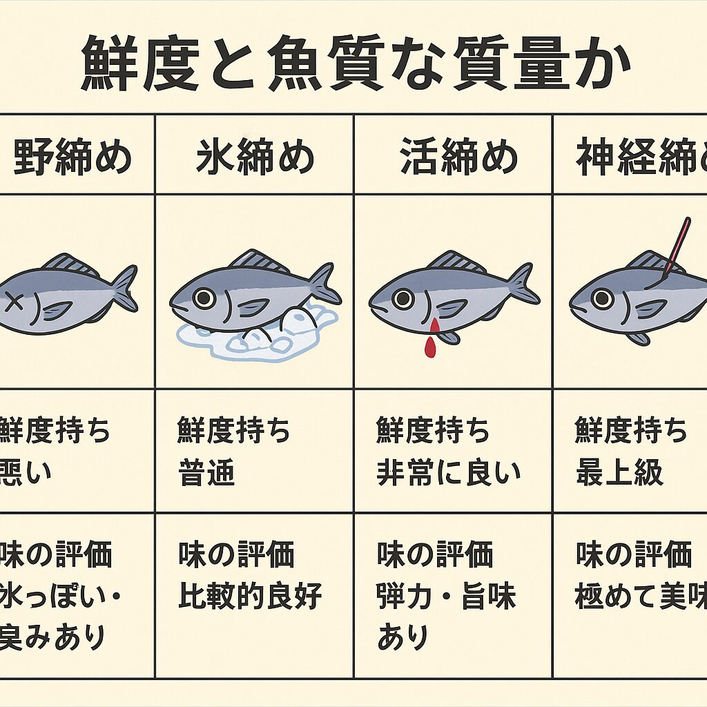 アジは締め方で味が変わる！野締め・氷締め・活締め・神経締めを徹底比較【釣り人・料理人必見】釣太郎