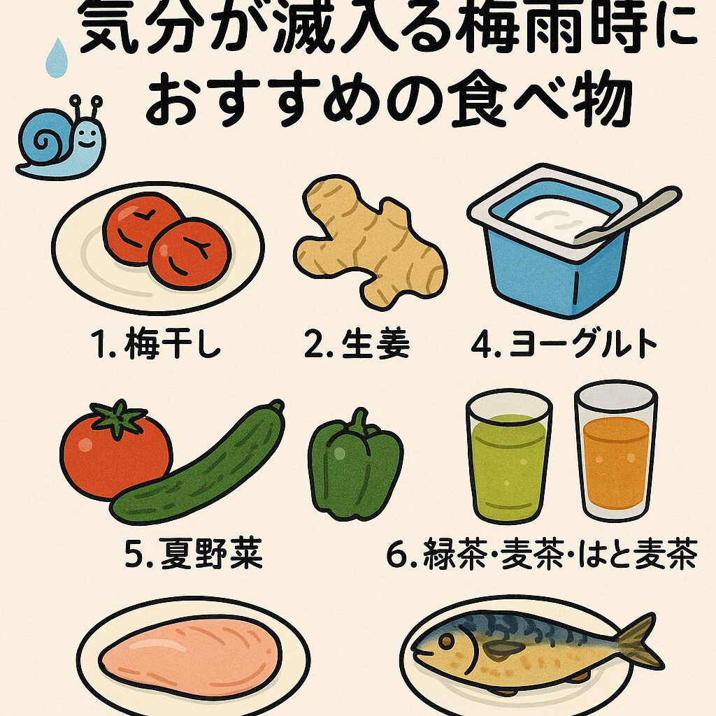【梅雨のジメジメ対策】気分が滅入る梅雨時におすすめの食べ物7選！身体も心もリフレッシュ！釣太郎