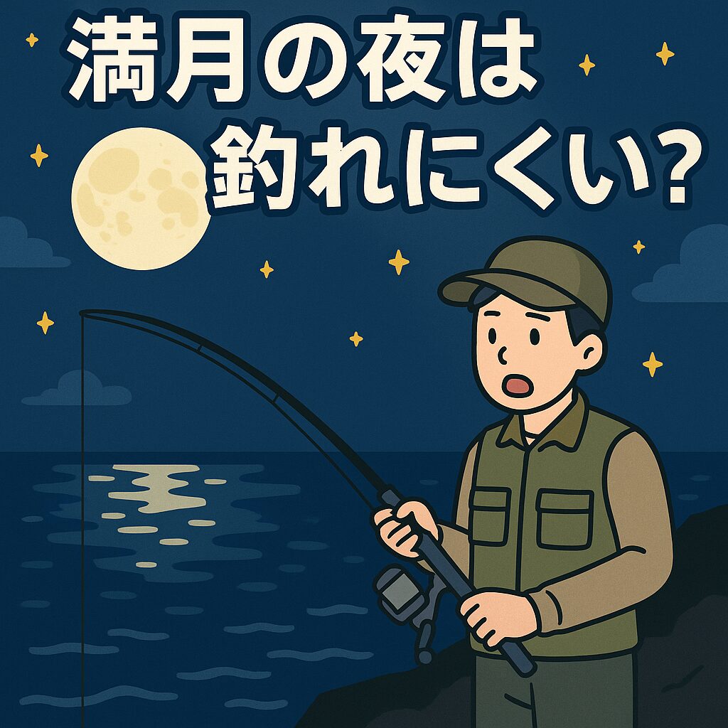 「満月の夜は釣れない」は時代遅れ?釣太郎