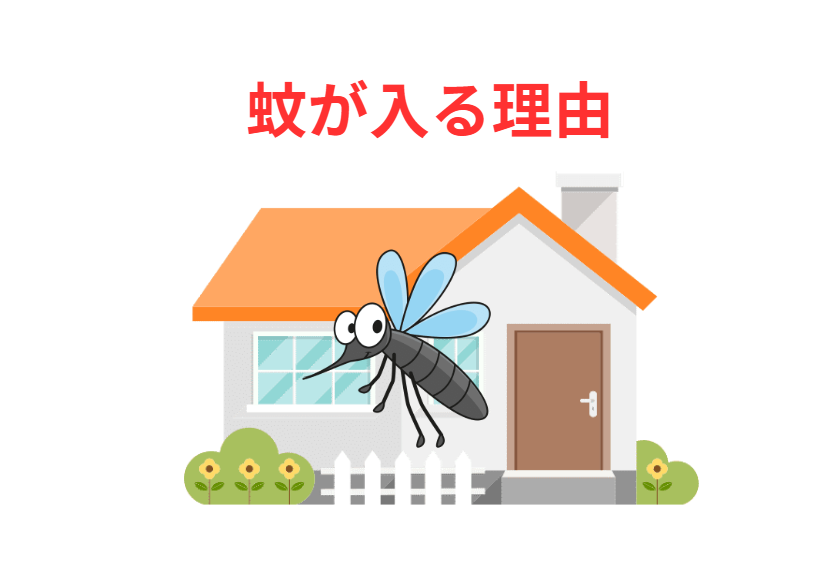 蚊が家の中に侵入する理由。釣太郎