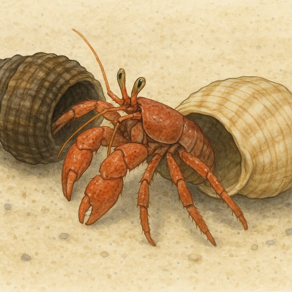 ヤドカリのお引越しって？貝殻チェンジのヒミツを徹底解説！釣太郎