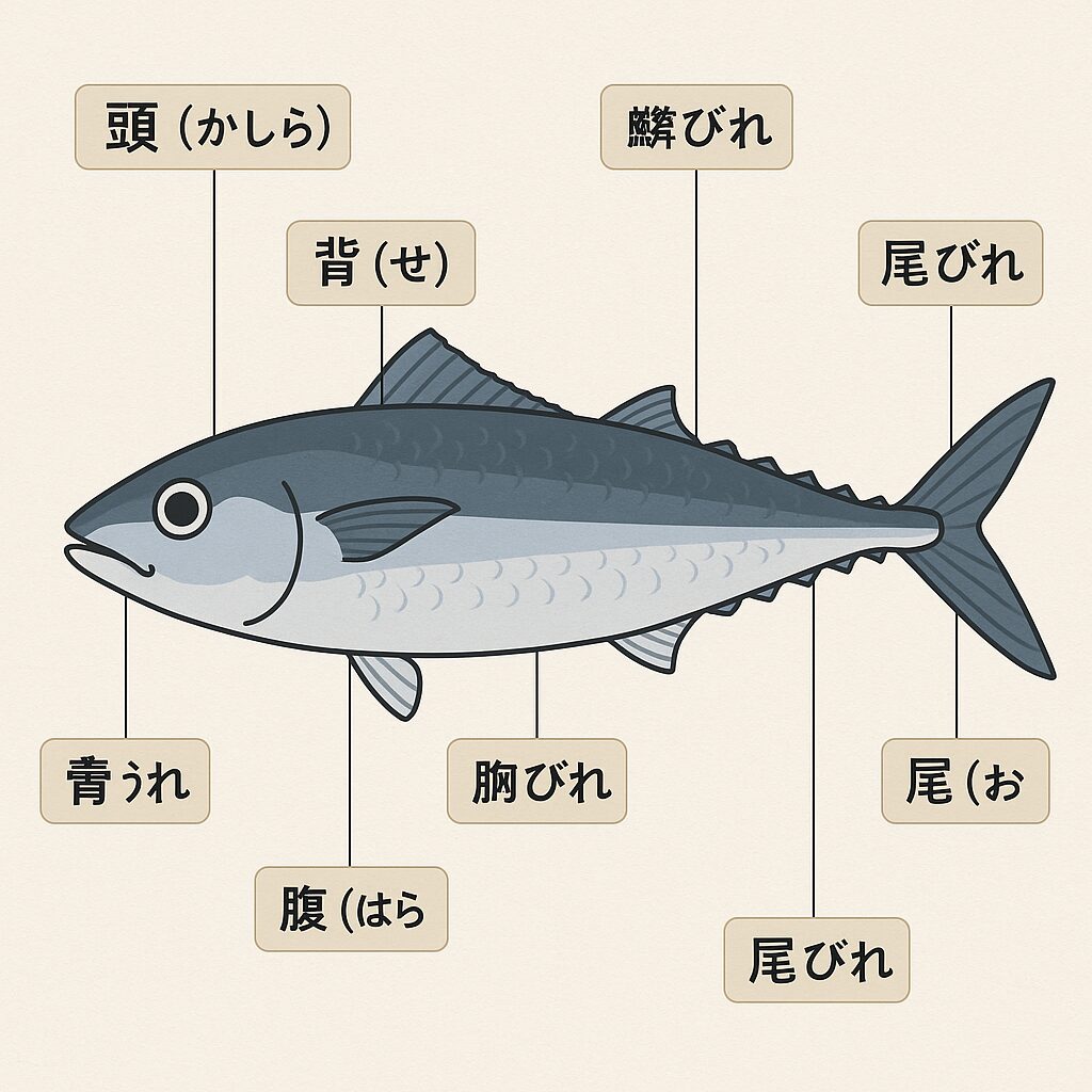 魚の部位を徹底解説。釣太郎