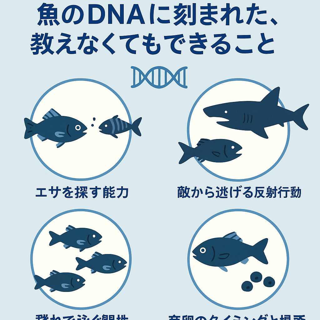 魚には魚種ごとに極まれたDNAがある。釣太郎