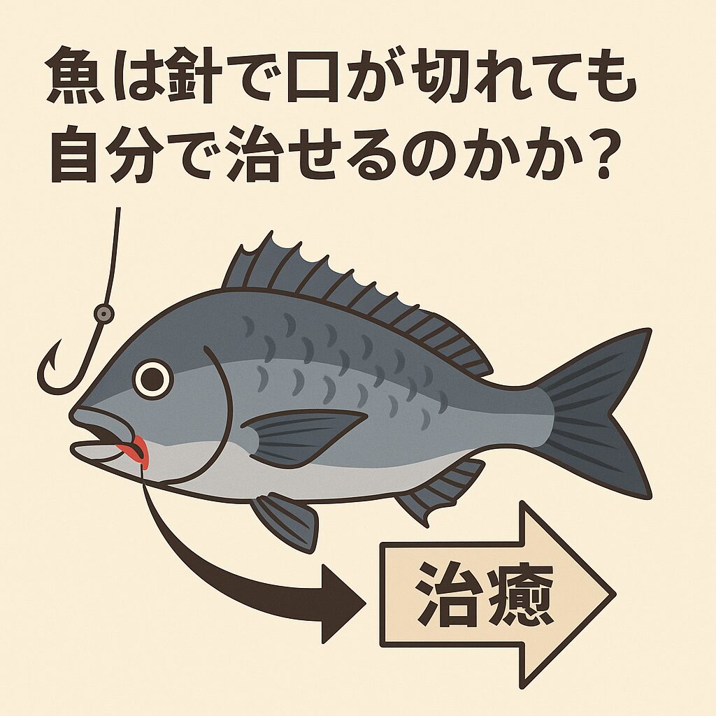 魚は傷を治すことができる。釣太郎