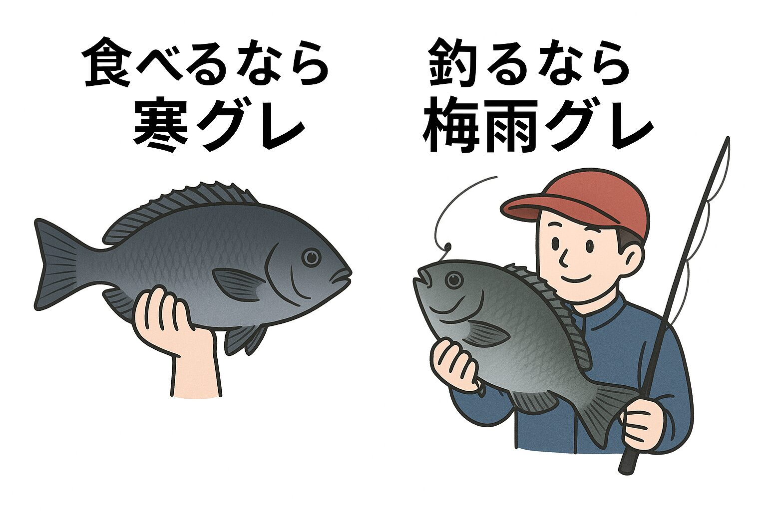 豪快なファイトを楽しむなら「梅雨グレ」。食べるのなら寒グレ。フカセ釣り入門。釣太郎