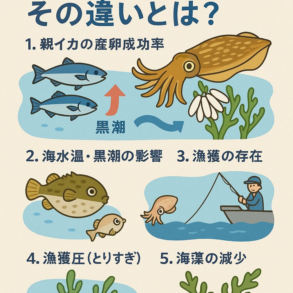アオリイカの豊漁・不漁は複合的な要因が絡んでいる。釣太郎