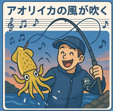 歌「アオリイカの風が吹く」作詞作曲釣太郎
