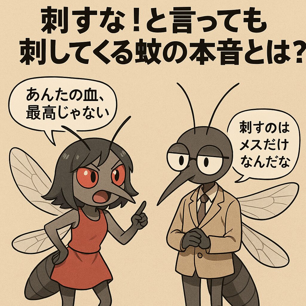蚊に刺されやすい人には、ちゃんと理由がある。釣太郎
