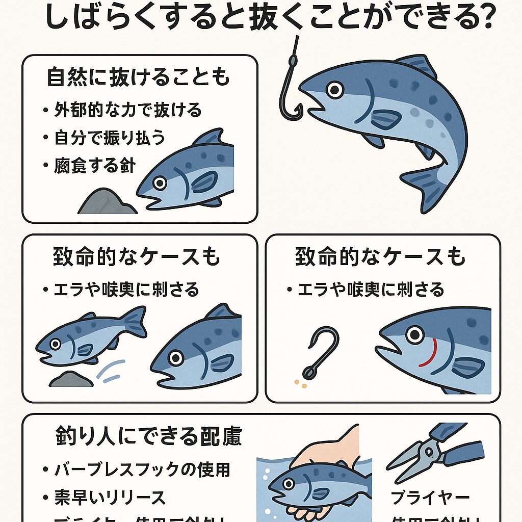 魚の口周りは“硬くて再生能力が高い”部位。自分で治す能力がある。釣太郎