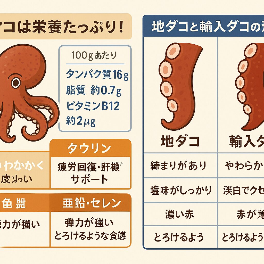 タコは栄養たっぷり！ 意外と知られていない“健康食材”。釣太郎