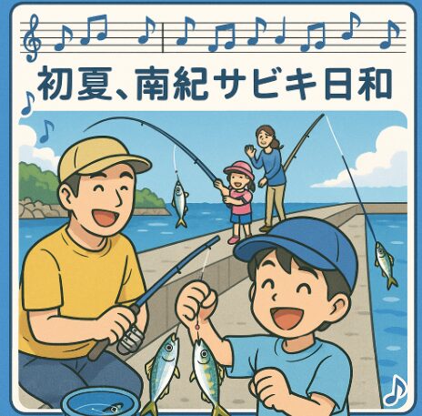 楽曲「初夏、南紀サビキ釣り日和」作詞作曲：釣太郎