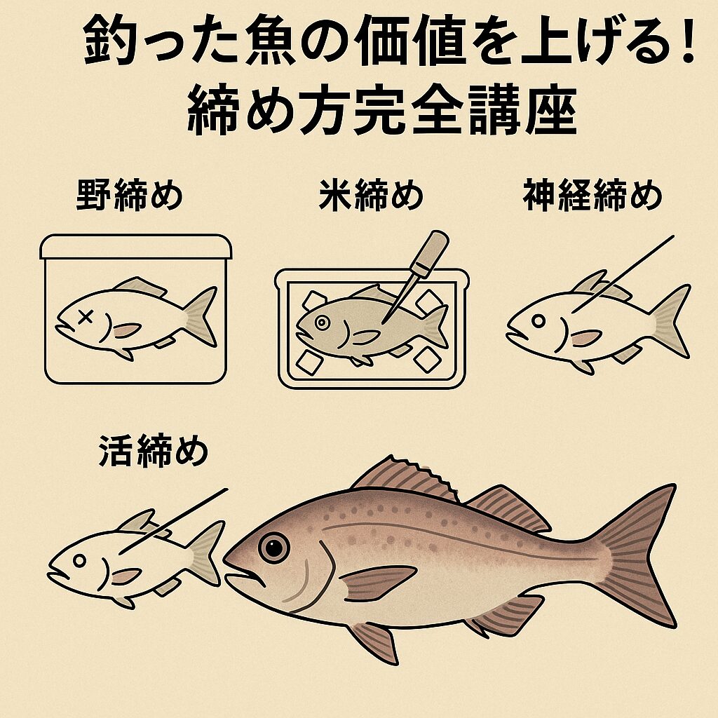 釣った魚の価値を上げる！締め方完全講座。釣太郎