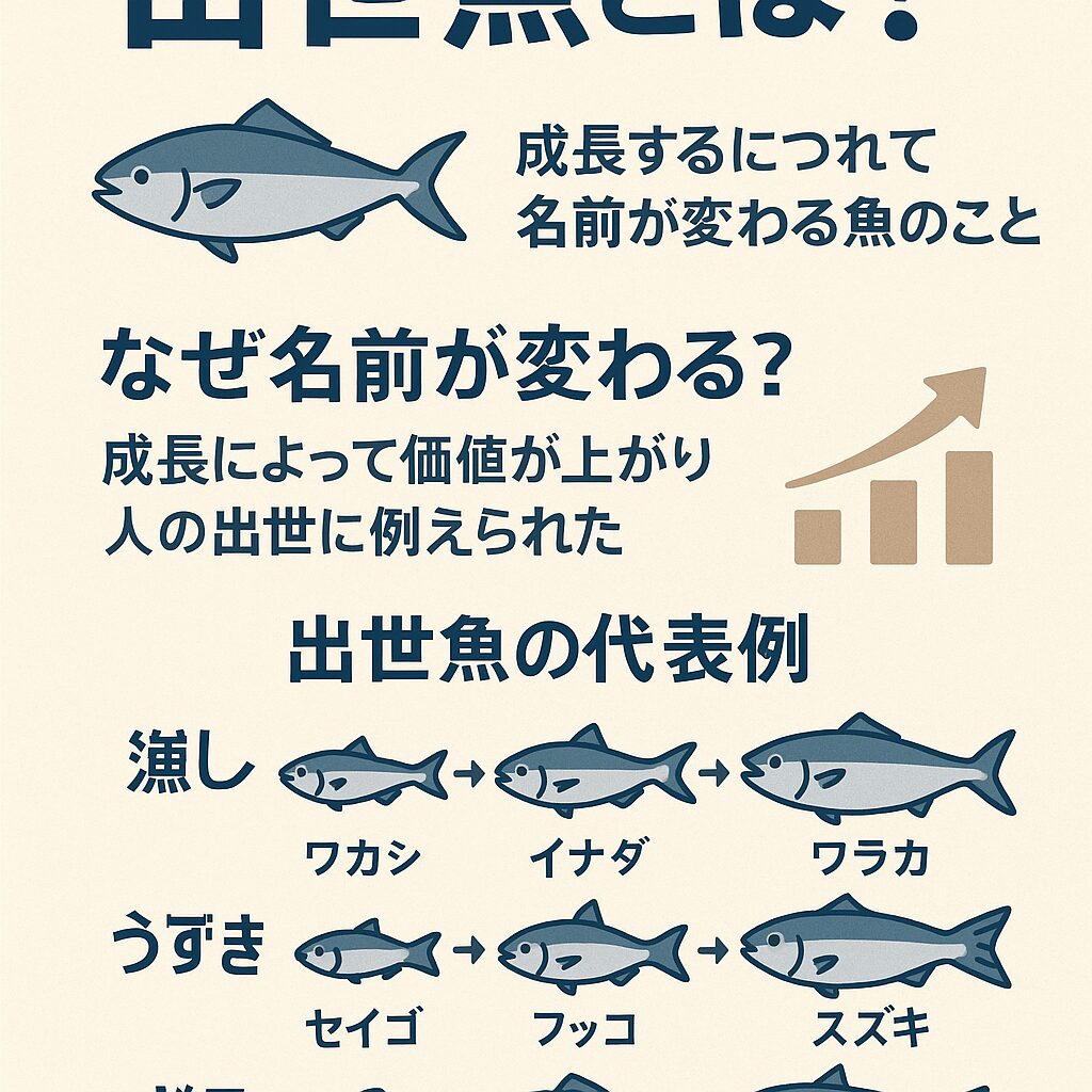 出世魚とは、成長するにつれて名前が変化する魚のこと。釣太郎