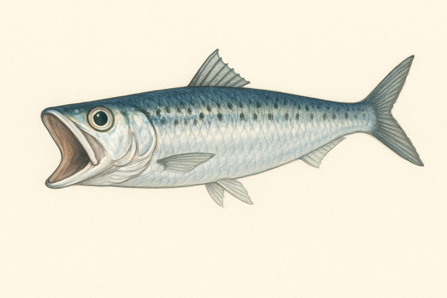 イワシが大きな口を開けて泳ぐ理由説明。釣太郎