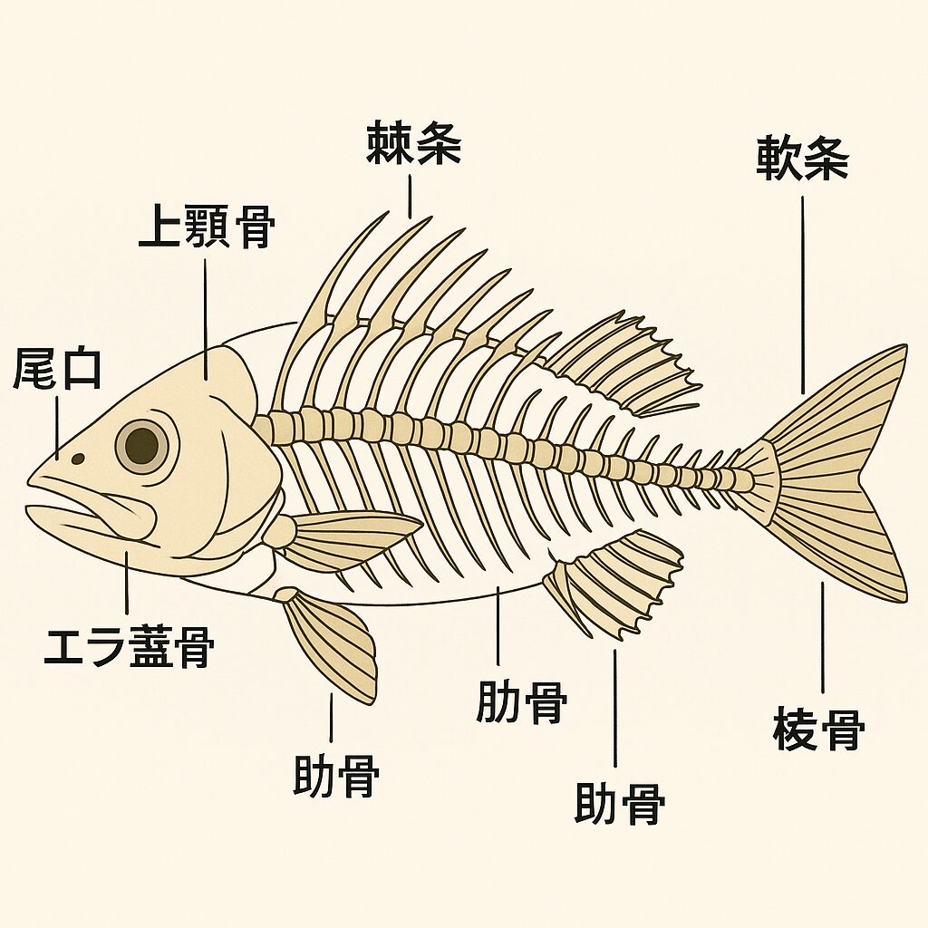 魚の骨の構造を徹底解説！釣り人と料理人のための知識。釣太郎