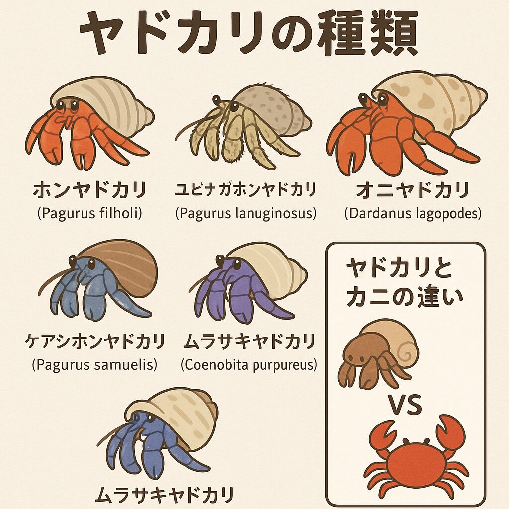 ヤドカリの種類を大解剖。釣太郎
