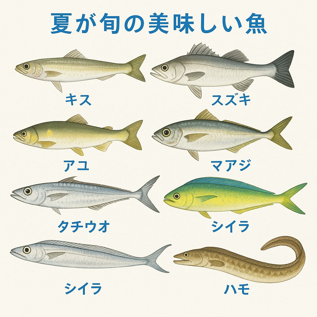 暑い夏でも美味しい魚7選。釣太郎