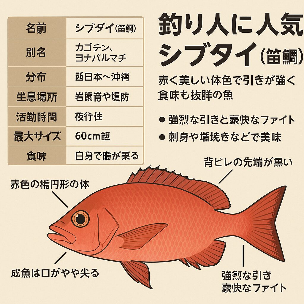 シブダイ（笛鯛）の特徴と釣り方を徹底解説。釣太郎