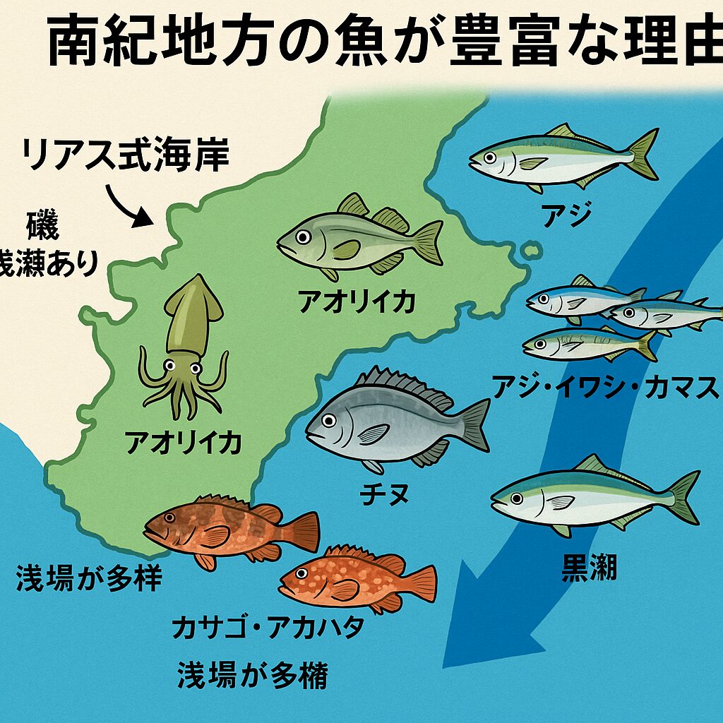 南紀の海は全国屈指の魚種多様性を誇る海域。釣太郎