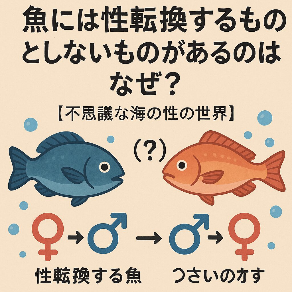 魚の性転換は「賢い生存戦略」釣太郎
