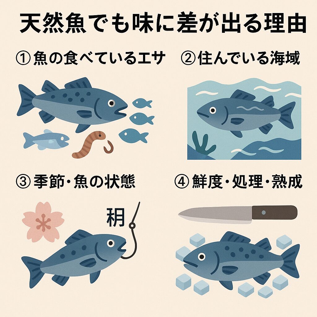 天然魚でも味が違うのはなぜ？ 同じ魚でも「旨い」「まずい」に差が出る理由とは？釣太郎