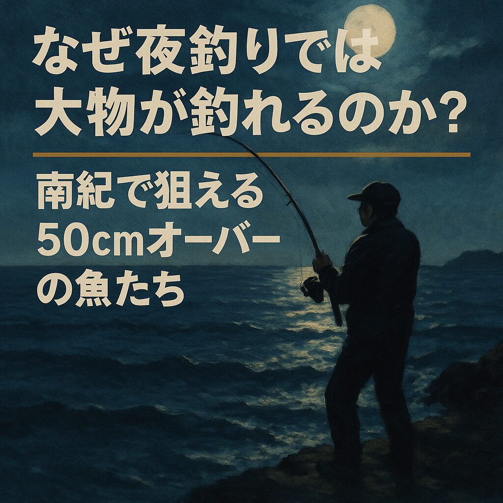 南紀地方の夜釣りで狙える!50cm超えの代表的大物たち。釣太郎