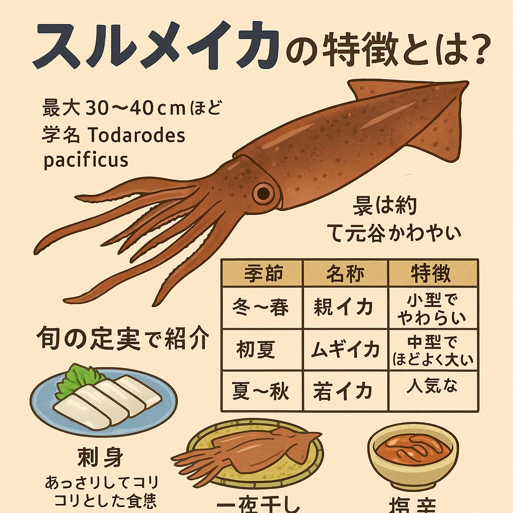 スルメイカの特徴とは？旬の時期や味わいも徹底解説。釣太郎