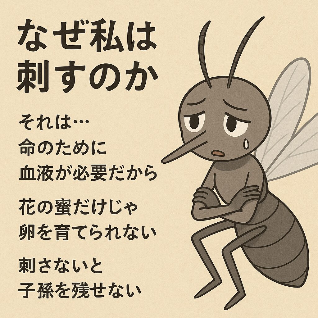 蚊の生態に迫るドキュメント。釣太郎