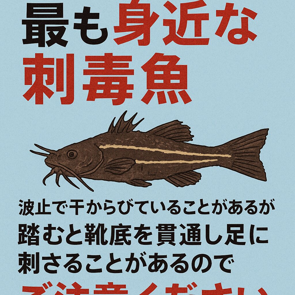 【釣り人必見】ゴンズイは最も身近な刺毒魚!干からびても危険?波止で踏む事故にご注意を!釣太郎