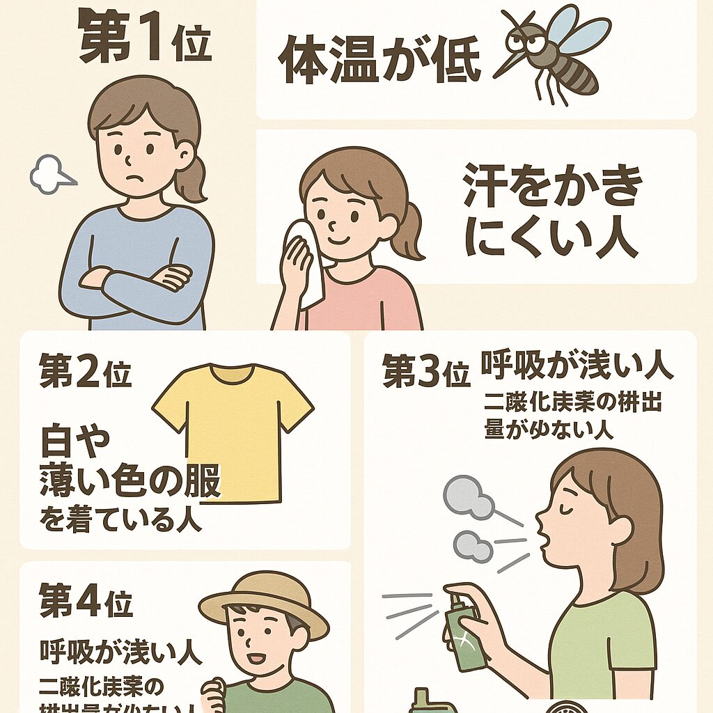 蚊が嫌う人ベスト5──実はこんな人は刺されにくい！その理由を徹底解説。釣太郎