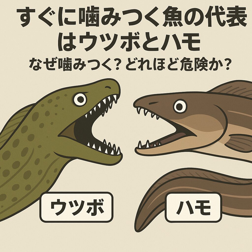 ウツボとハモは「噛みつき危険魚」の代表格。なぜ噛むのか。釣太郎