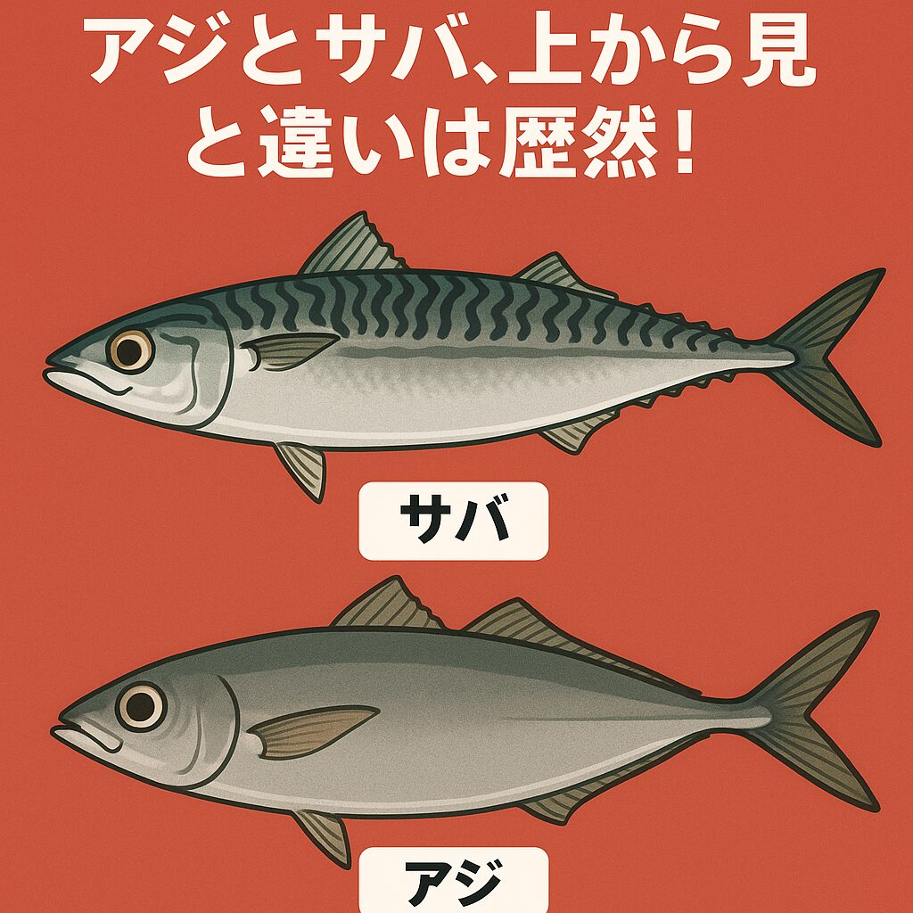 アジとサバ、模様の違いは「生き残り戦略」の違い!釣太郎