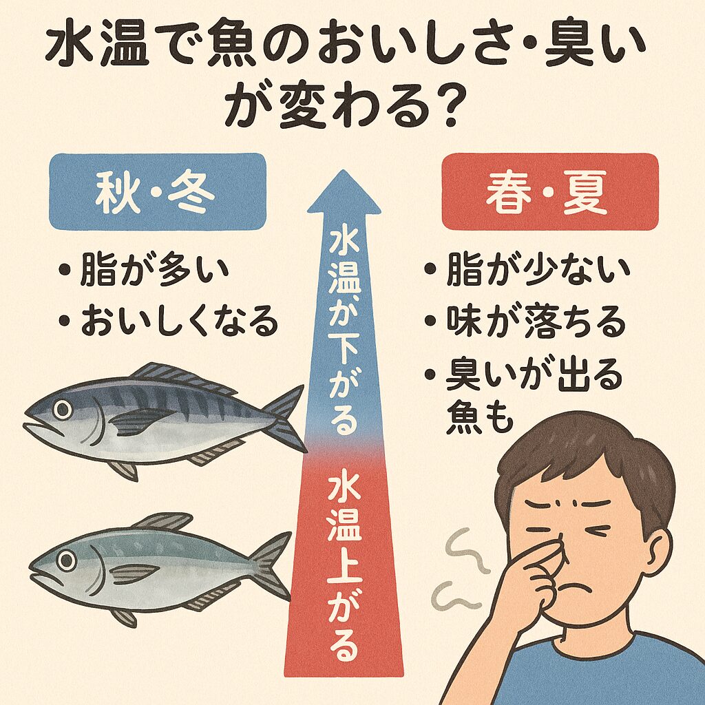 【魚の味は水温で決まる？】水温が上がると不味くなり、下がると美味しくなる理由。釣太郎