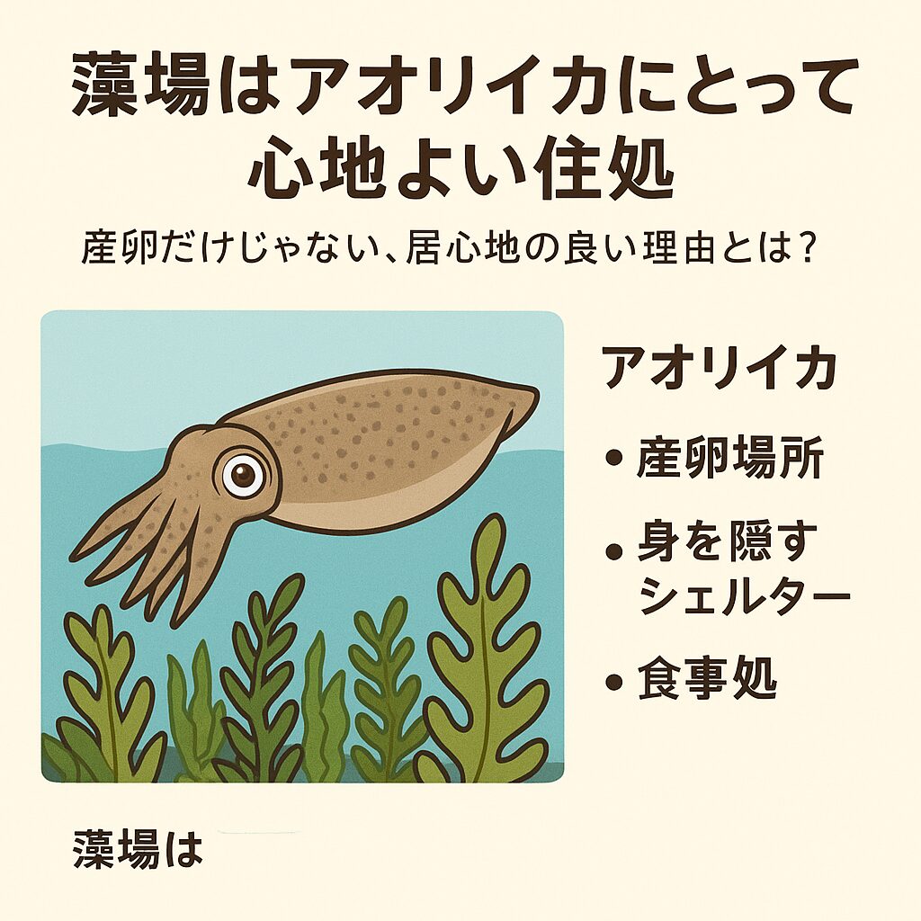 アオリイカは藻場が大好き! 産卵だけじゃない、居心地の良い理由とは?釣太郎