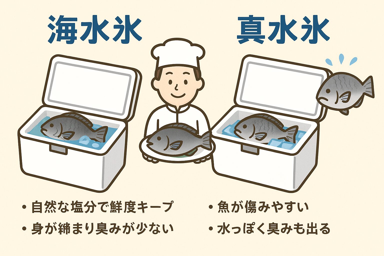 梅雨グレは「海水氷」で冷却がベスト保管。釣太郎