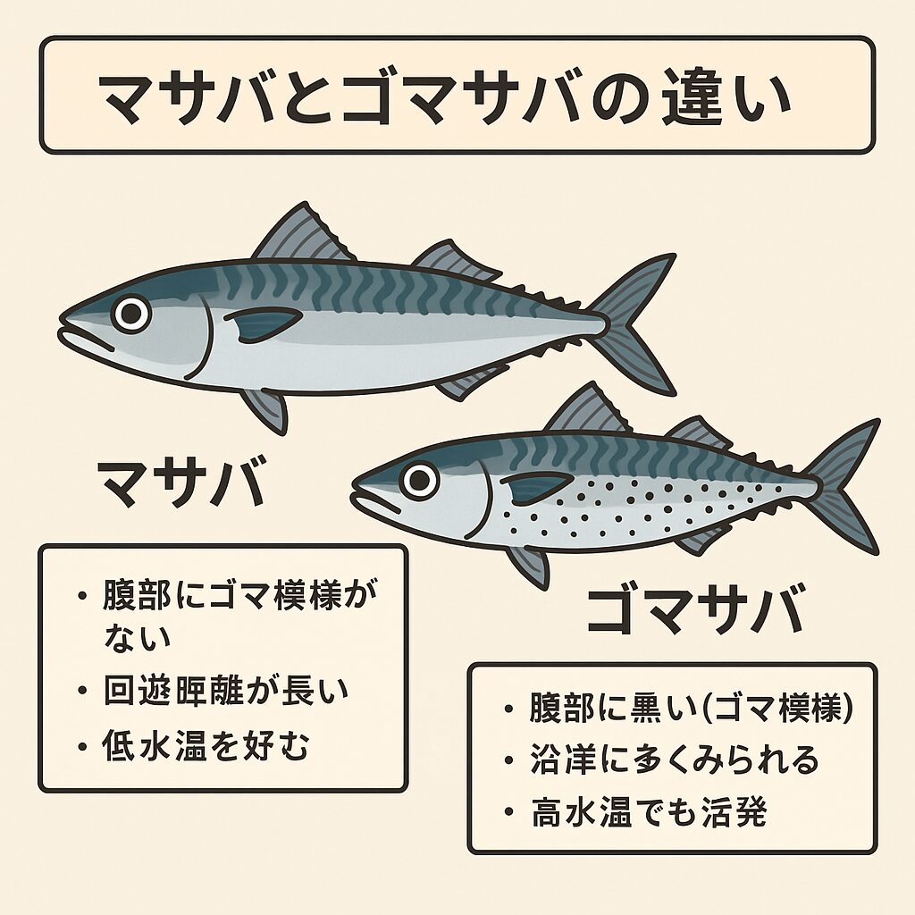 【マサバとゴマサバの違いを徹底解説】見分け方・釣り方・行動パターンも丸わかり！釣太郎