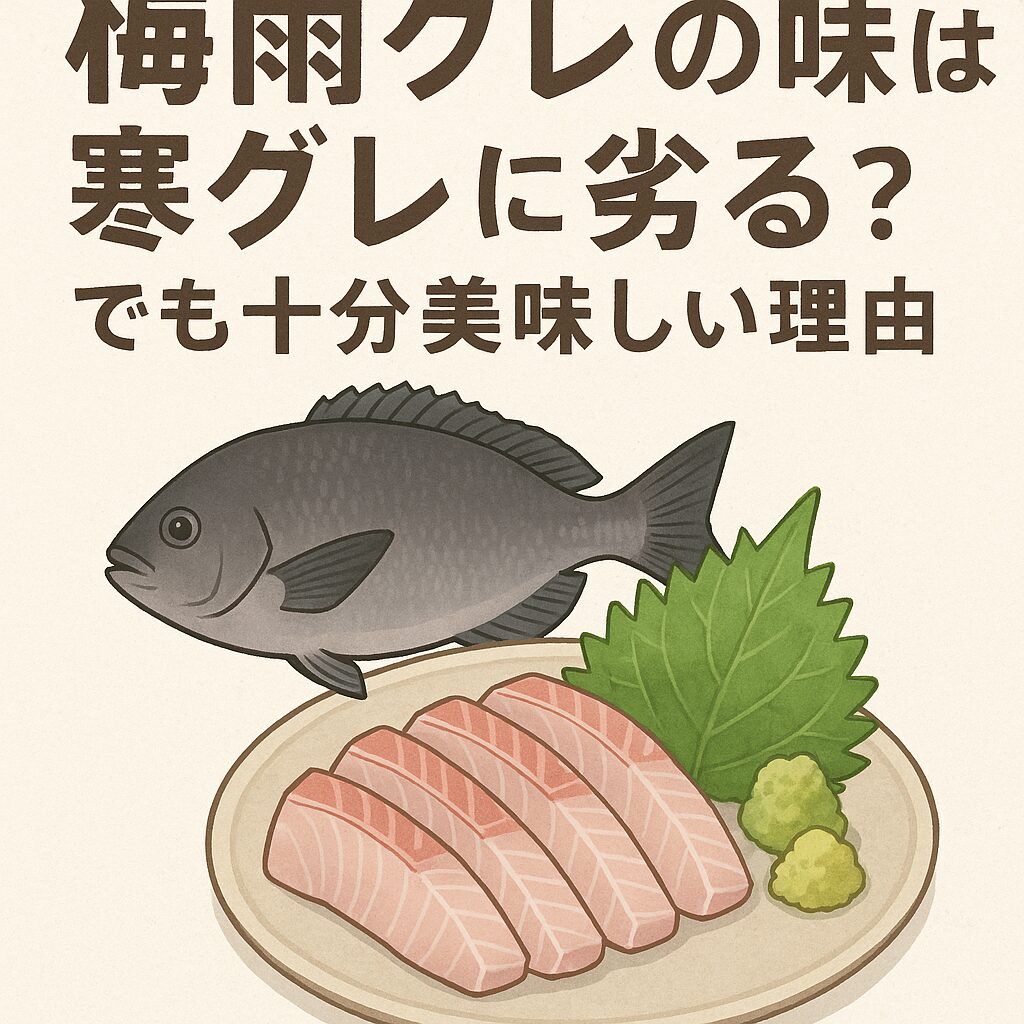 梅雨グレは不味い？沙美でも食べるの？釣太郎