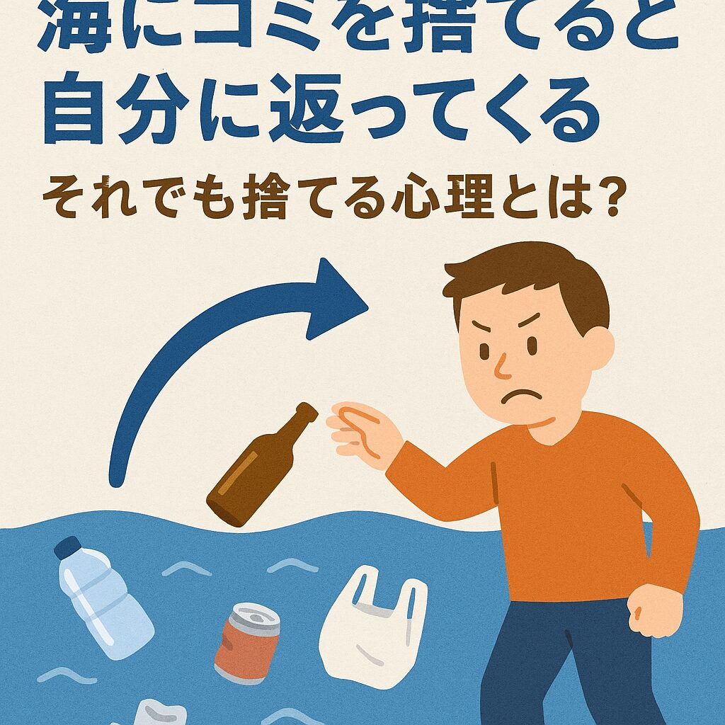 なぜ海にゴミを捨てるのか？5つの心理的背景。釣太郎