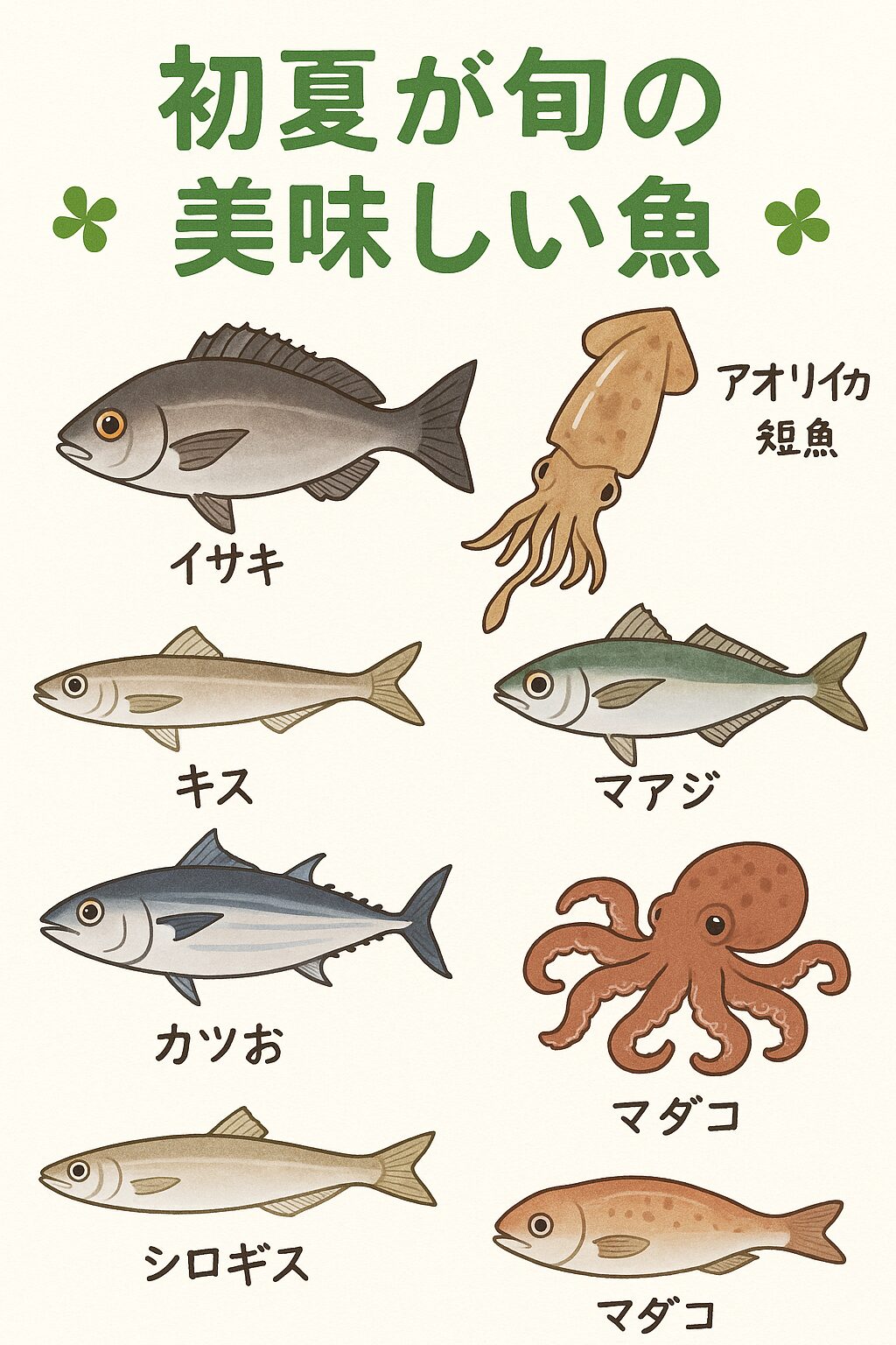 初夏が旬の美味しい魚7選|今が食べ頃!釣太郎