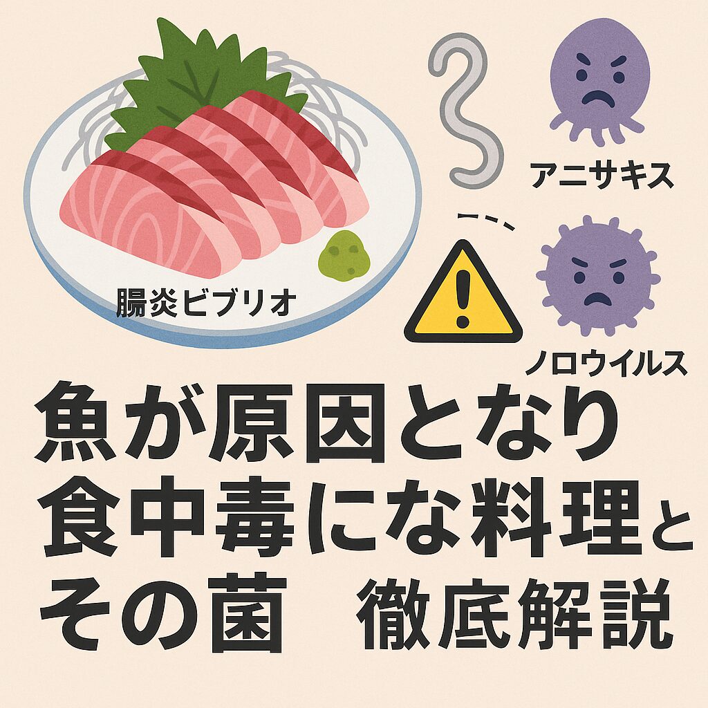 魚は刺身や寿司、干物、発酵食品、漬け魚などの生・半生系の料理は注意が必要。釣太郎