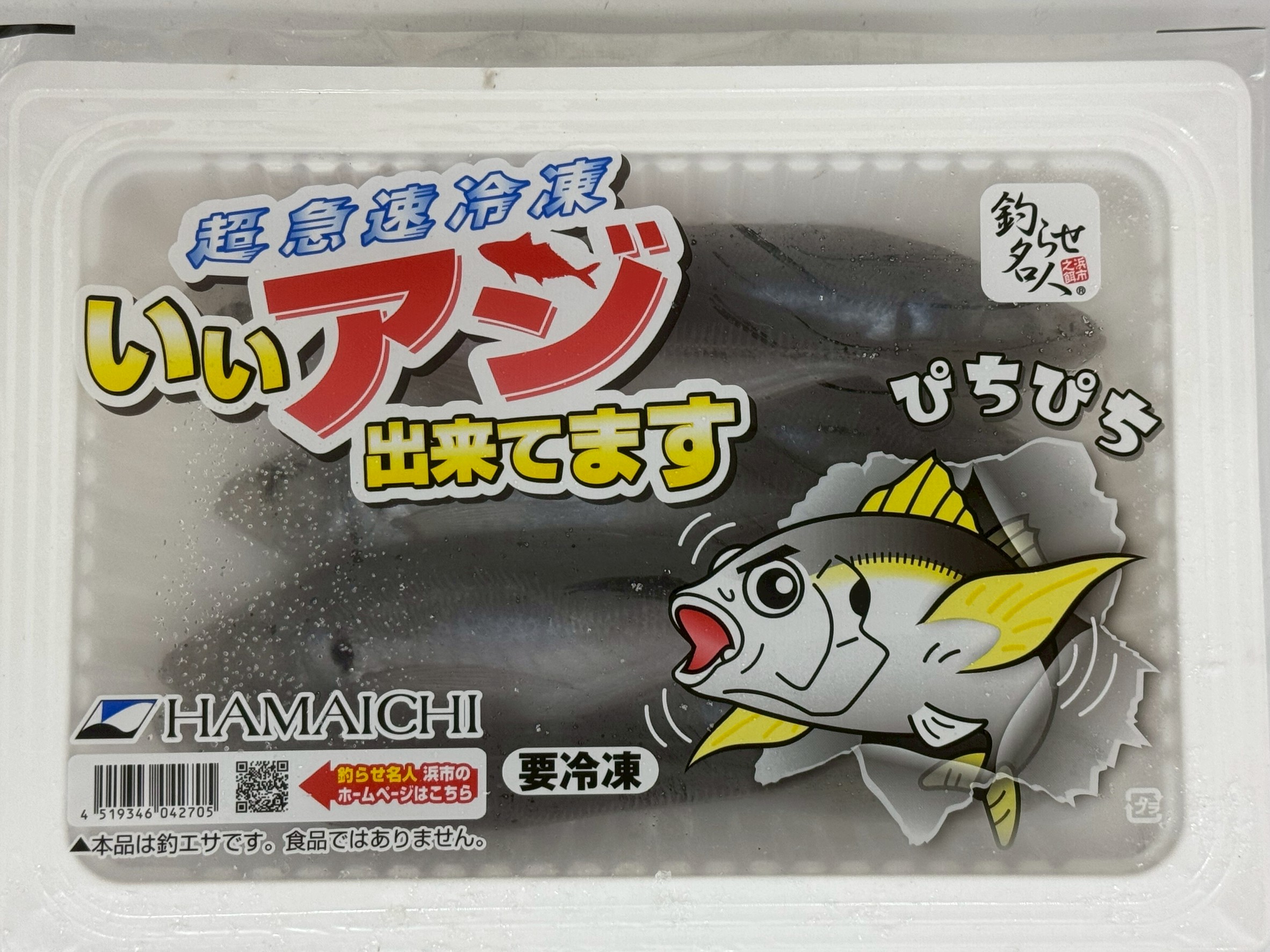 活アジがない時は、冷凍アジでアオリイカ釣りしましょう。釣太郎