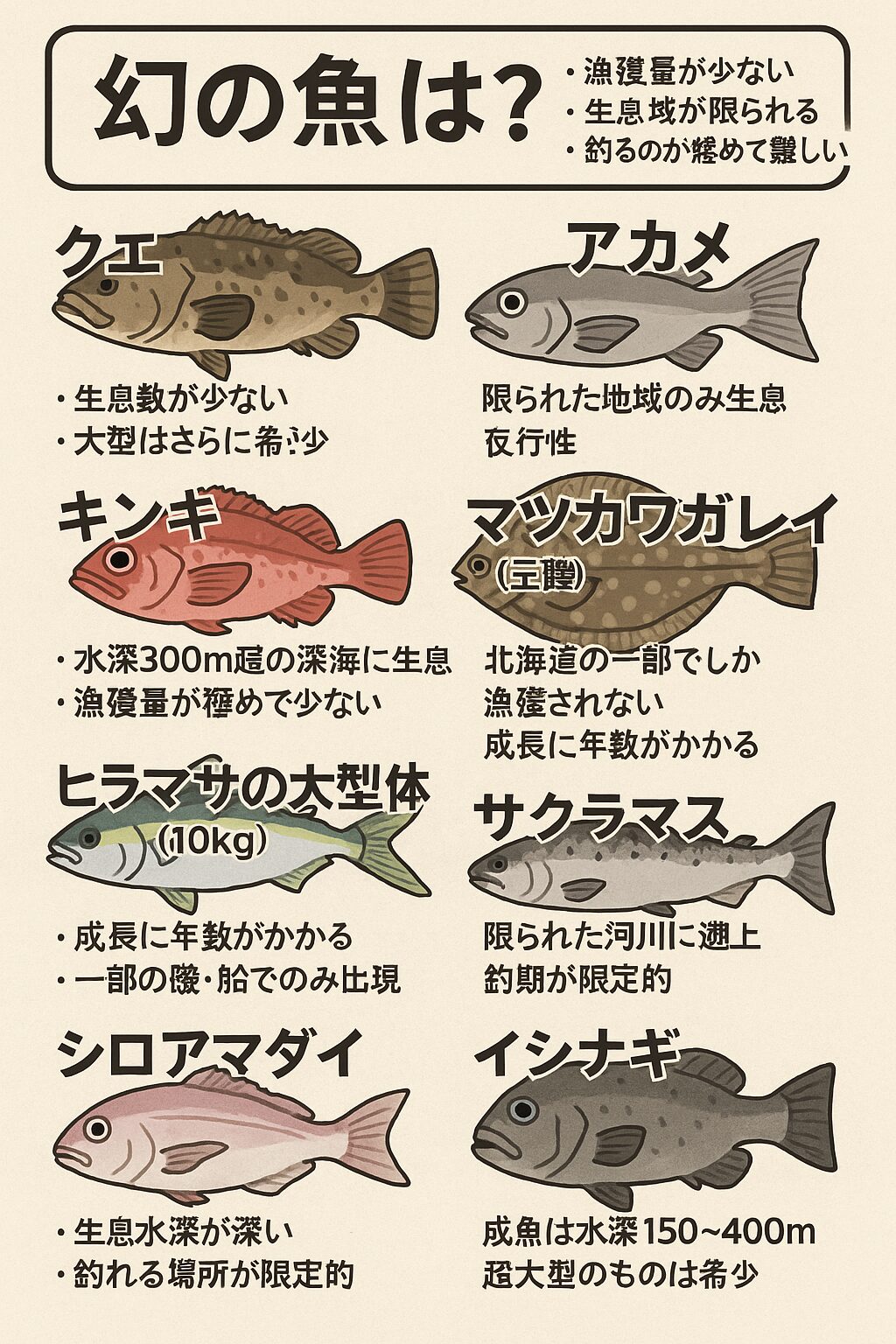 幻の魚とは？なぜ幻と呼ばれるのか？代表魚種と理由を徹底解説【釣り人必見】釣太郎