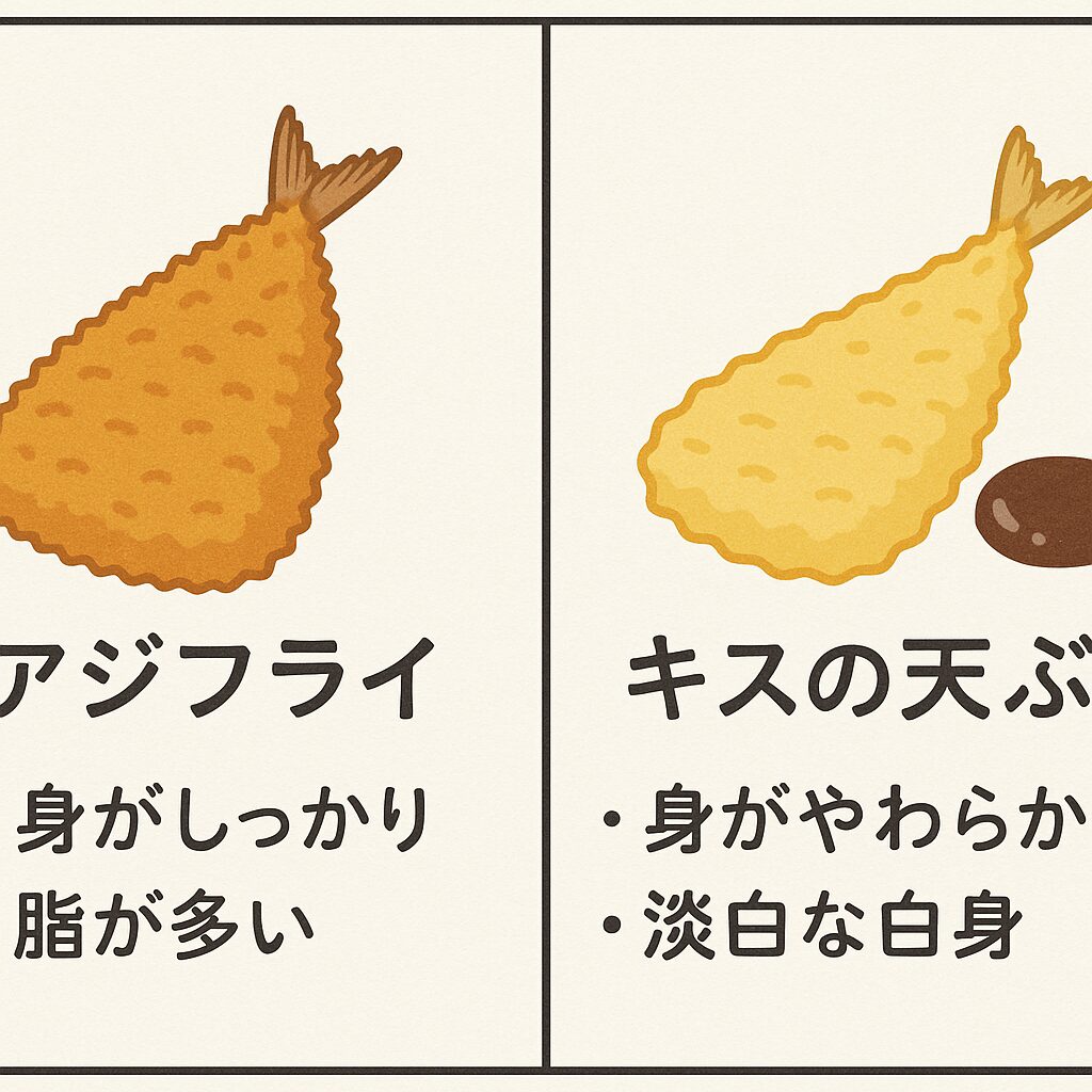 【魚料理の基本】アジやサバはなぜフライが多く、キスは天ぷらが多いのか?その理由を徹底解説!釣太郎