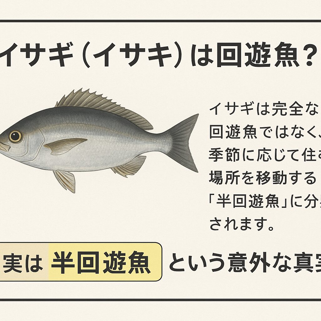 イサギは半回遊魚。釣太郎