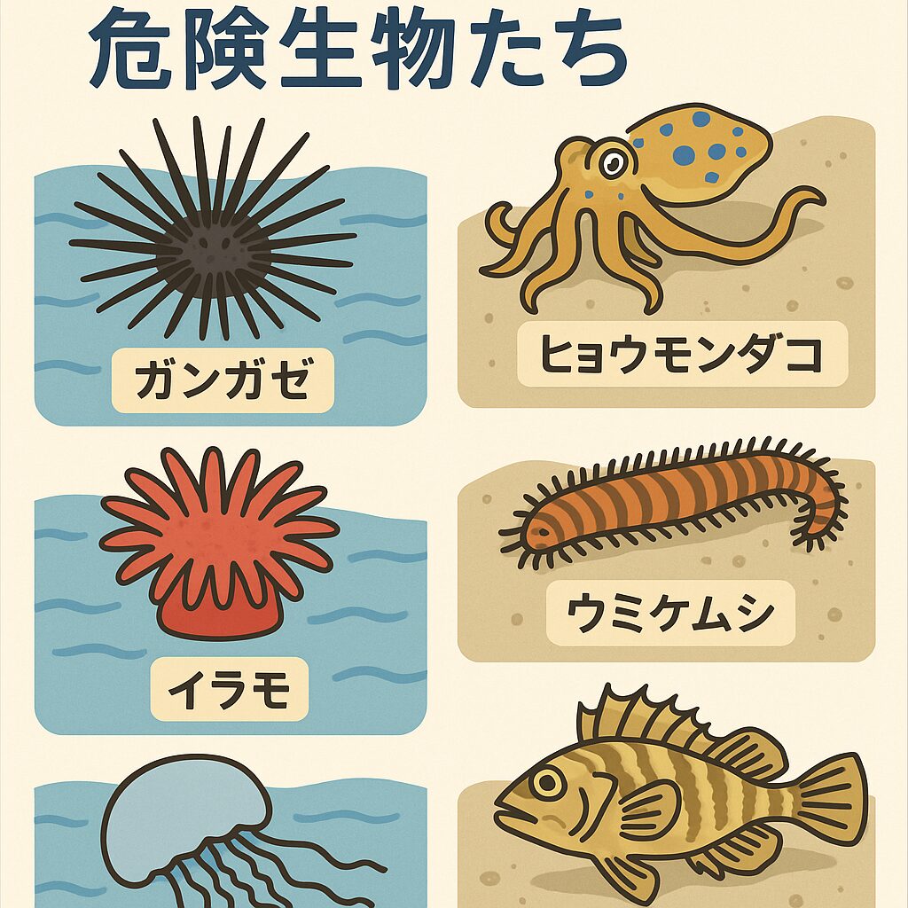海に遊びに行くなら、事前に知っておこう危険生物たち。釣太郎