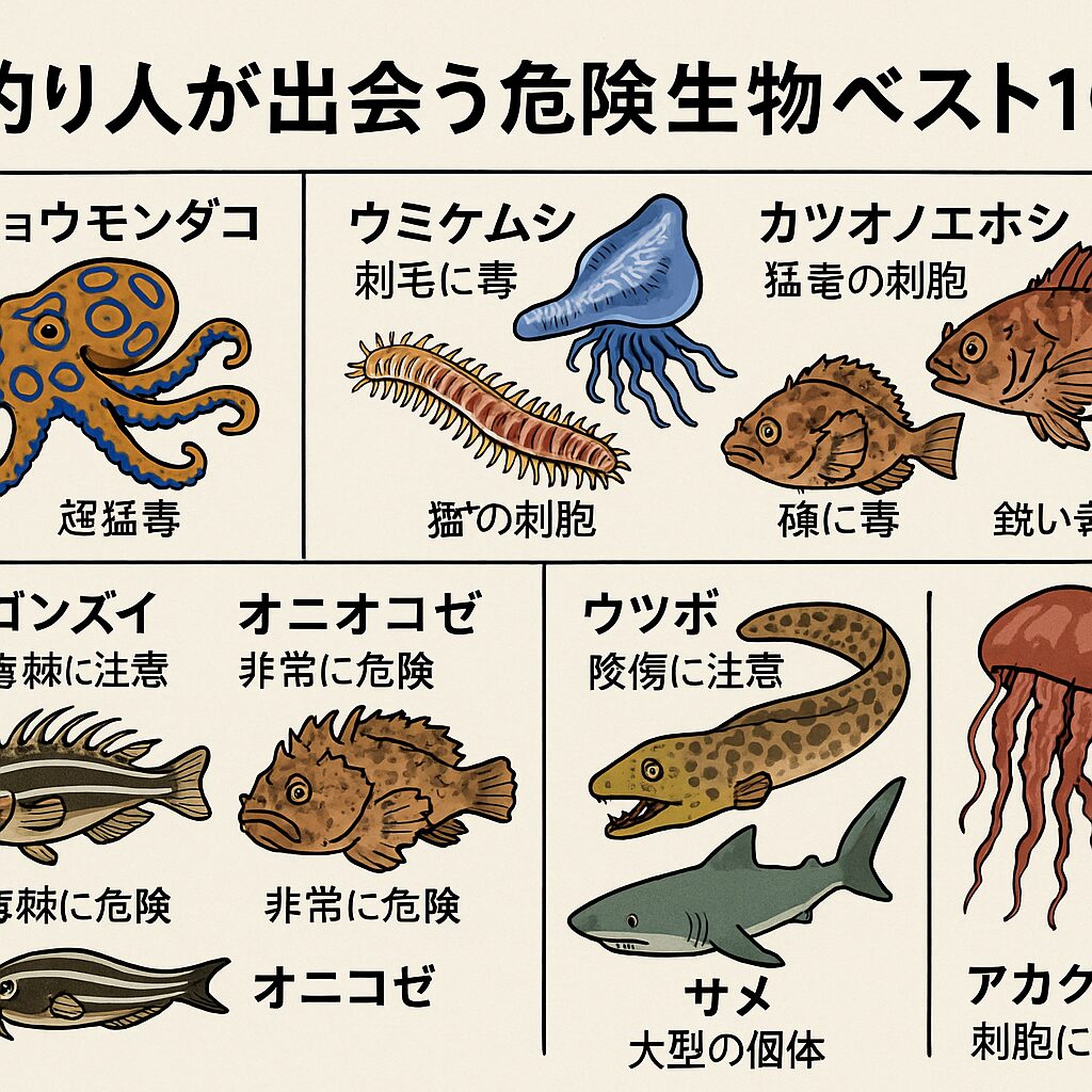 釣り人が出会う危険生物ベスト10|刺される・噛まれる前に読む!釣太郎