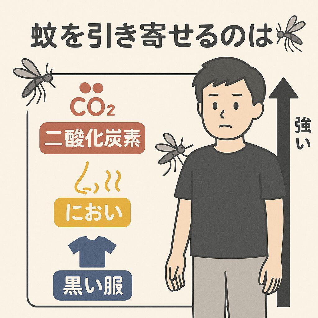 【衝撃】蚊があなたを狙う本当の理由!二酸化炭素、臭い、黒い服…最もヤバいのはどれ?釣太郎